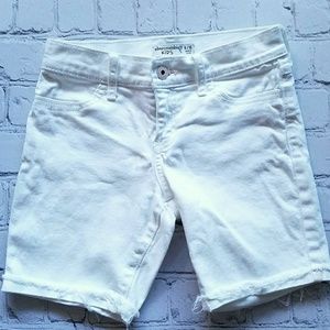 Abercrombie Kids White Pink Shorts Sz Girls 9-10